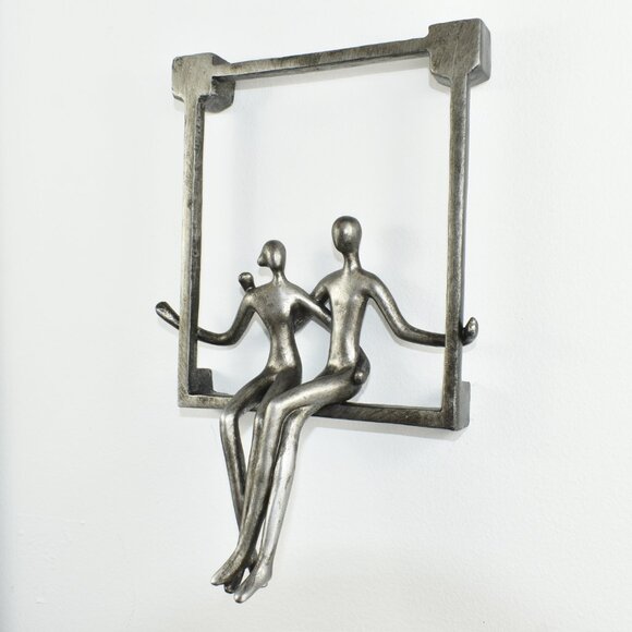 Adam & Friends Home Decor Swinging Couple Sculpture | 3-Piece - Picture 3 of 7